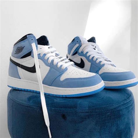 Nike Air Jordan 1 Hi Top Sneakers In Bluewhite Habari Deals You Can