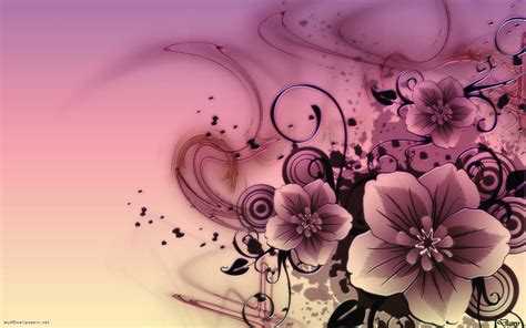 Kinds Of Wallpapers Abstract Flower Wallpaper