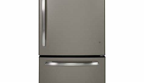 GE Appliances GDE20GMHES 20.3 cu. ft. Bottom-Freezer Refrigerator - Slate