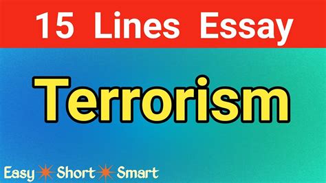 Essay On Terrorism In English Terrorism Essay Writing In English
