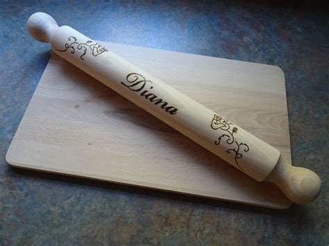 Hand Engraved Personalized Rolling Pin Etsy Personalized Rolling