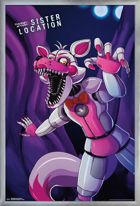 Five Nights At Freddys Sister Location Funtime Foxy Poster Ebay