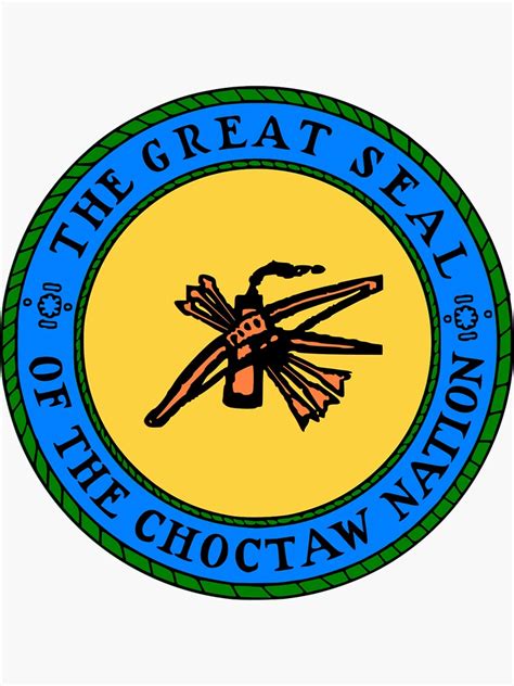 The Great Seal Of The Choctaw Nation Logo Sticker For Sale By