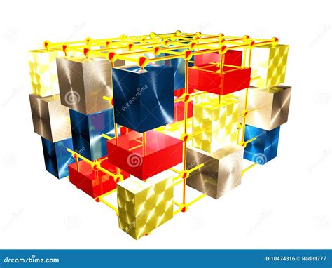 Cubes And Spheres Stock Illustration Illustration Of Dimensional