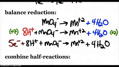 Ap Chemistry Balancing Redox Reactions In Acidic And Basic Solutions