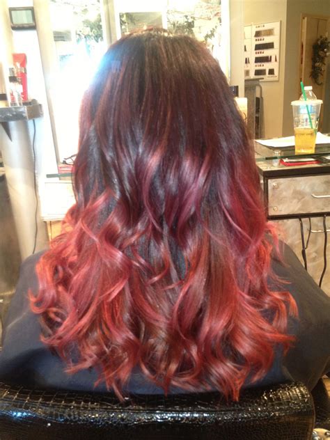 Pink ombré! Tangles Salon Wichita Falls, tx Hair by: Leslie Cook | Pink