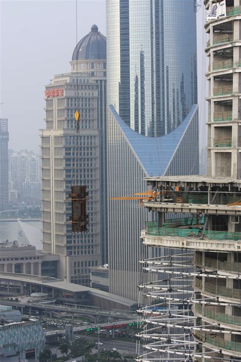 Shanghai Tower Construction Progress Shanghai China Architectural