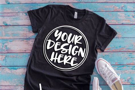 Download Black t-shirt flat lay mock up 6504 By SoCuteAppliques ...