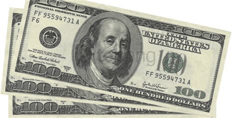 Free 100 Dollar Bill Png Images With Transparent Backgrounds
