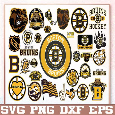 Bundle 32 Files Boston Bruins Hockey Team Svg Boston Bruins Inspire