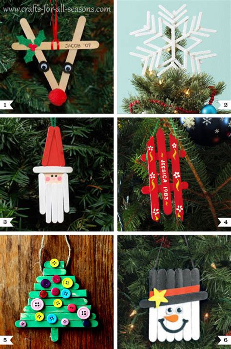 Diy Popsicle Stick Ornaments Plus A Tree Topper Too Chickabug