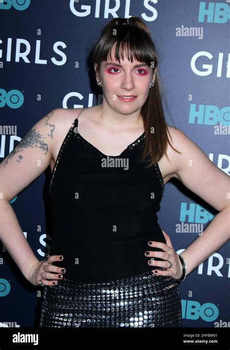 Lena Dunham Arriving For The Girls Sixth And Final Season Premiere Held