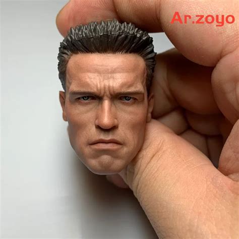 1 6 Head Model Sculpt Arnold Schwarzenegger Terminator 2 T800 For 12