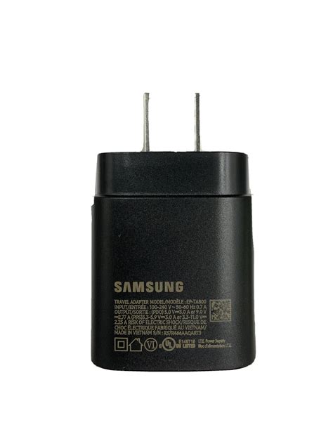 Samsung 25w Usb C Super Fast Wall Charger Ep Ta800nbegus Black