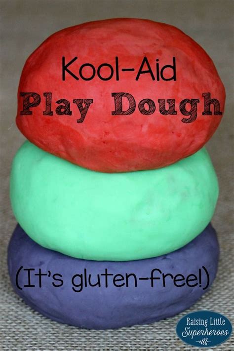 How To Make Gluten Free Kool Aid Play Dough Koolaid Playdough Gluten Free Playdough Playdough