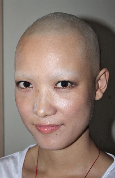 Pin By Winterwolf On Buzzed And Bald Shaved Hair Women Bald Head Women Shave Eyebrows
