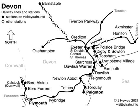 Devon And Somerset Railway Map