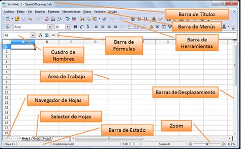 Open Office Calc Elementos De La Ventana De Openoffice Calc