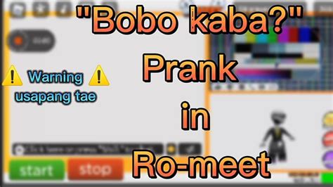 Bobo Kaba Prank In Ro Meet Ro Meet Roblox Youtube