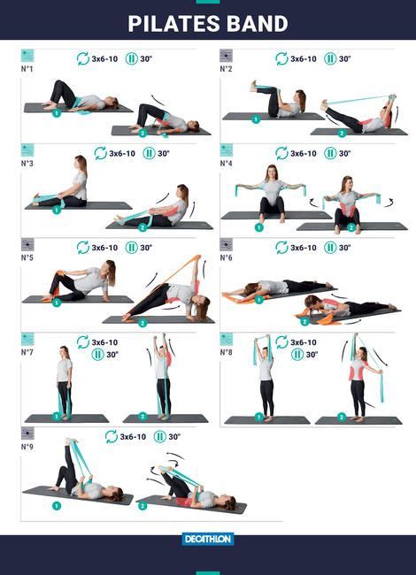 Pilates Workout Routine Bum Workout Workout Plan Band Workouts