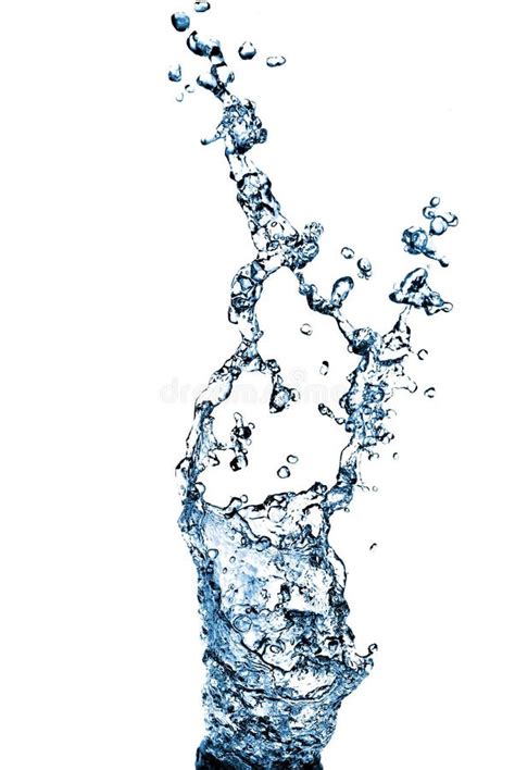 Blue Water Splash Isolated Stock Image Image Of Drop 40759415