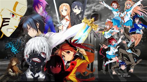 Anime Collage X Wallpapers Wallpaper Cave A F