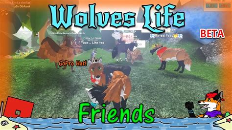 Roblox Wolves Life V2 Beta Friends 54 Hd Youtube