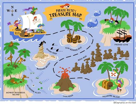 Free Printable Pirate Treasure Map Google Search Pirate Treasure