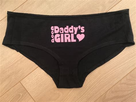 Daddys Good Girl Knickers Sparkly Pink Panties Daddy Etsy