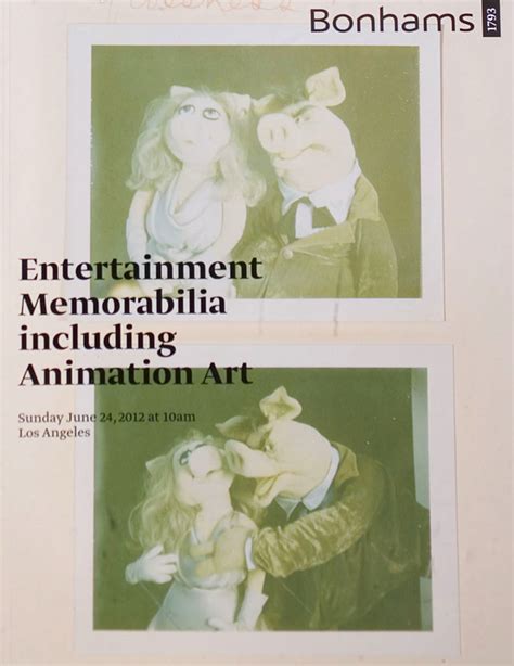 Bonhams Los Angeles Entertainment Memorabilia Including Animation Art