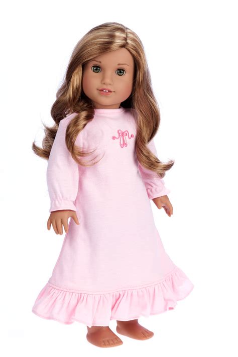 sweet dreams 18 inch american girl doll clothes pink nightgown dreamworld collections