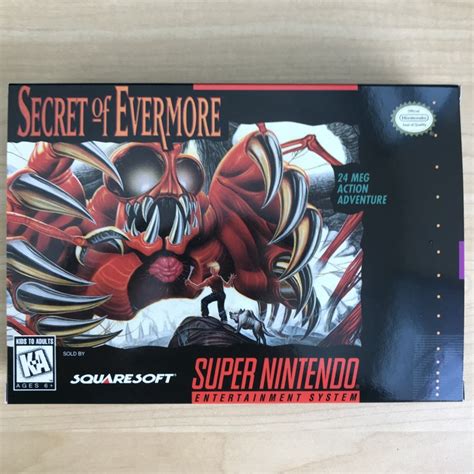Secret Of Evermore Snes Us Version With Retail Box