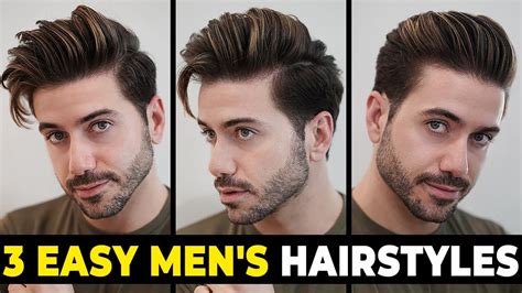 3 Easy Hairstyles For Men 2020 Mens Hairstyle Tutorial Alex Costa