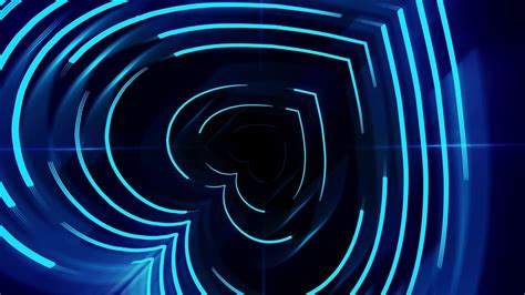 Abstract Heart Djvj Motion Animated Background Blue Free Video Loop Youtube