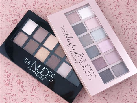 Maybelline The Nudes The Blushed Nudes Eyeshadow Palettes Review And Swatches The Happy