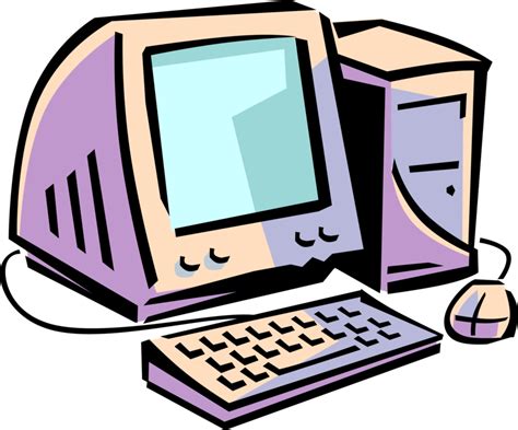 Personal Computer System Vector Image