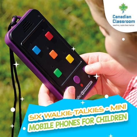 Six Walkie Talkies Mini Mobile Phones For Children Mobile Phone