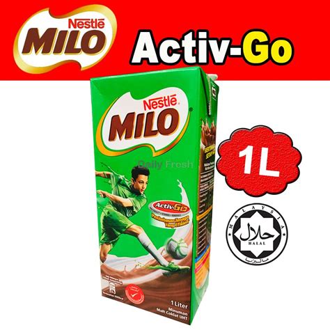 Milo Activ Go Rtd L Minuman Coklat Uht Halal Nestle Milo Uht Chocolate