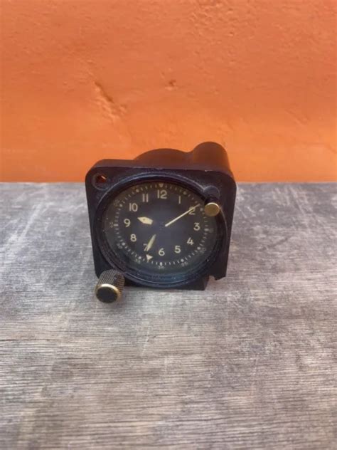 Vintage Waltham Usaf A 13a 1 Mechanical Chronograph Aircraft Clock