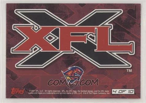 2001 Topps Xfl Logo Stickers 4 Orlando Rage Xfl Team