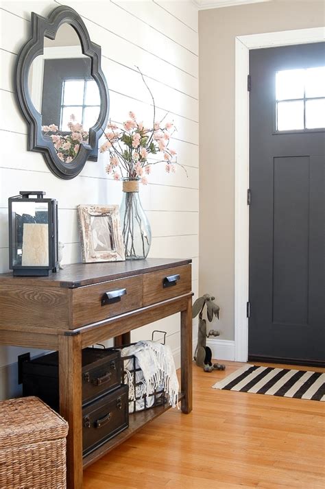 The width of your entryway will ultimately determine which type of table is right for you. 9 Entryway Table Ideas That Are Gorgeous - Mommy Thrives