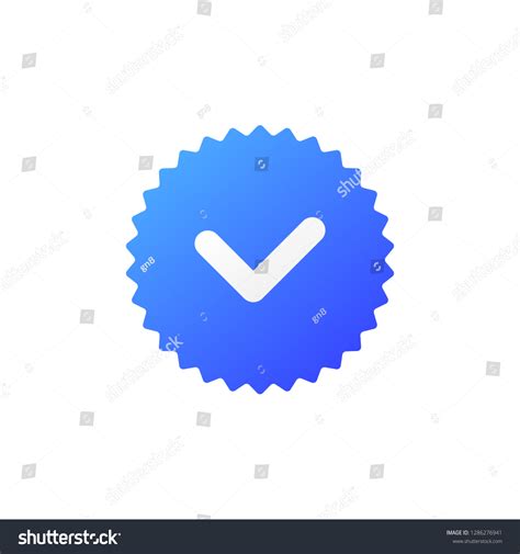 Verification Icon Check Mark Symbol Approved Stock Illustration 1286276941 Shutterstock