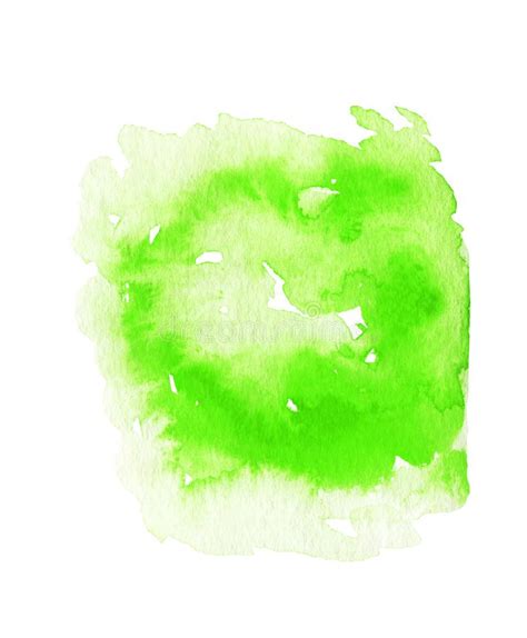 Shiny Splash Of Green Watercolor Stock Illustration Illustration Of