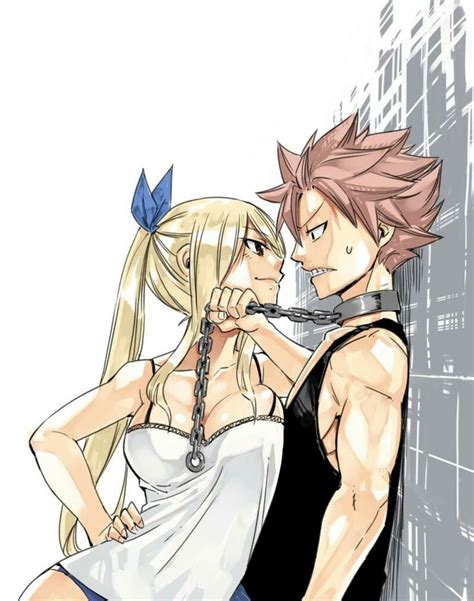 Lucy Heartfilia Natsu Dragneel NaLu Hiro Mashima Twitter Art Fairy Tail Nalu