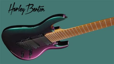 Harley Benton Flip Flop Blue 7 String Guitar For €211 Youtube