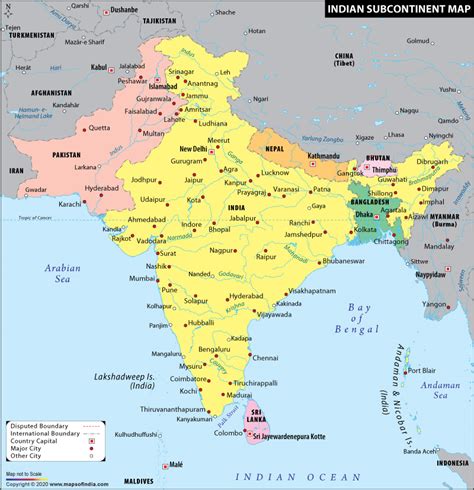 Neighbouring countries of India | Mapsofindia Blog