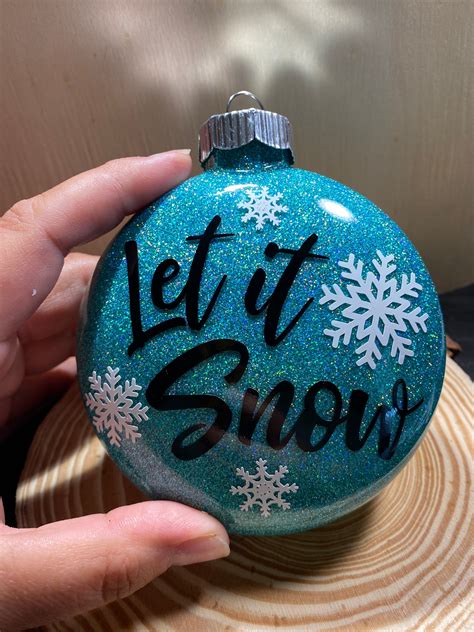Let It Snow Christmas Ornament Etsy