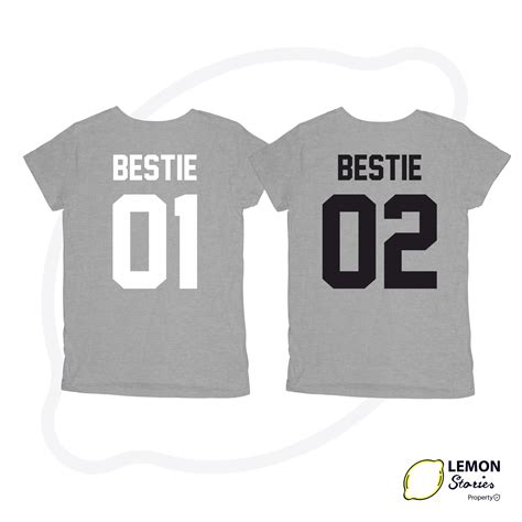 Any Number Bestie 01 Bestie 02 Shirts Price Is Per 1 Shirt Etsy