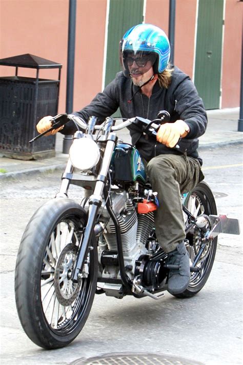 Here's a snippet from extra tv at cinevegas Brad Pitt goes for a ride around New Orleans on his custom ...