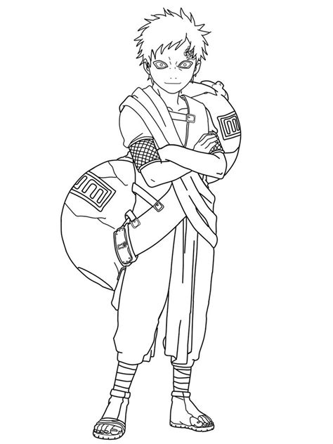 Gaara Coloring Pages Coloring Home